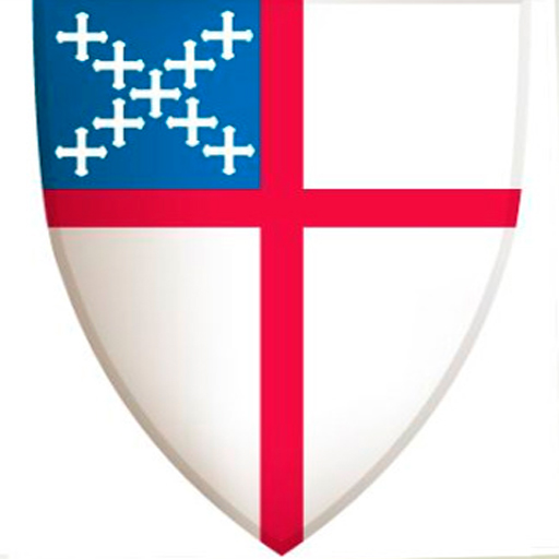 A white shield with cross on it